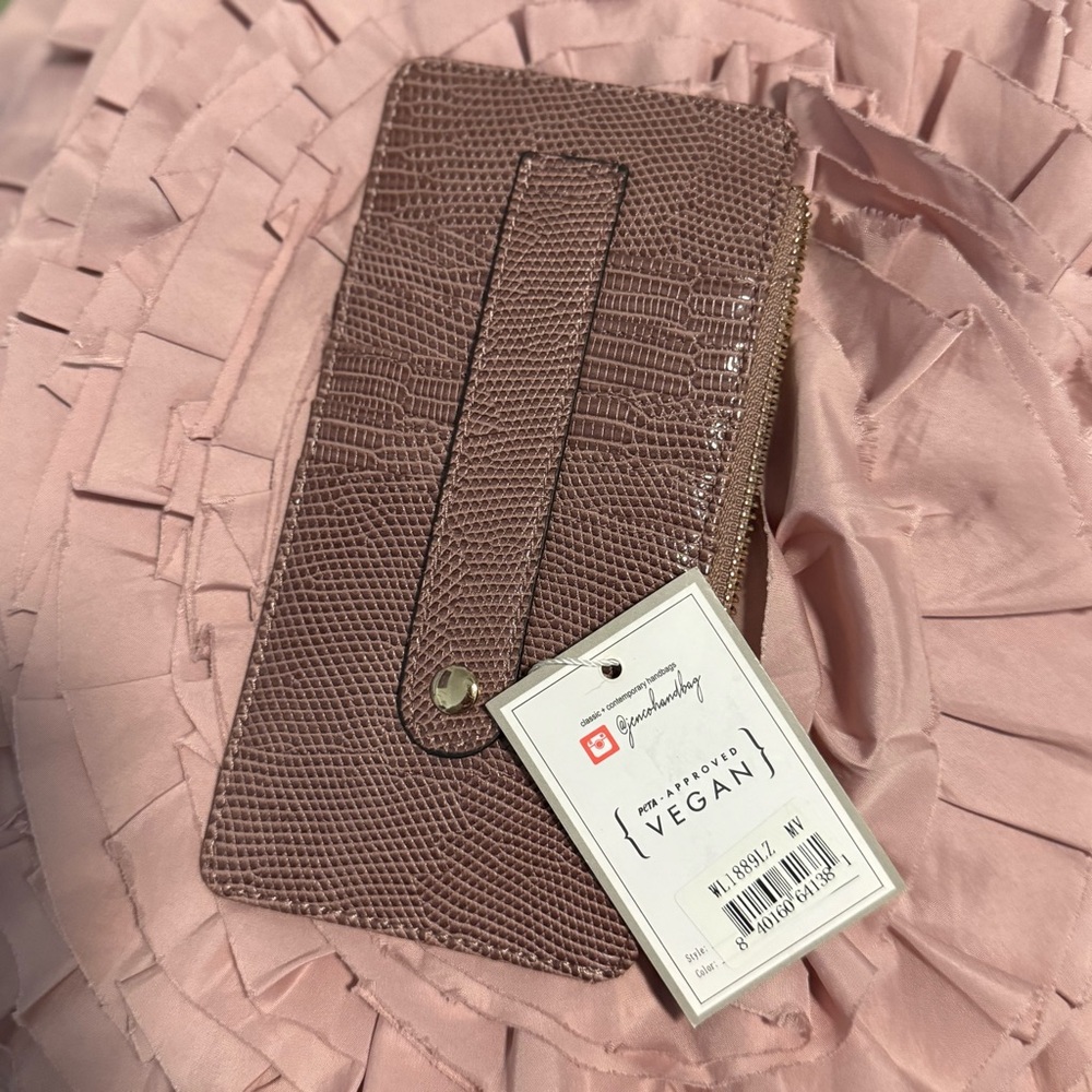 Vegan Leather Wallet in Brown by JencoHandbag